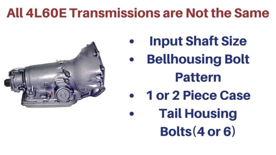 Are all 4L60E transmissions the same? Drivetrain Resource