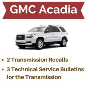 2018 Gmc Acadia Transmission Problems