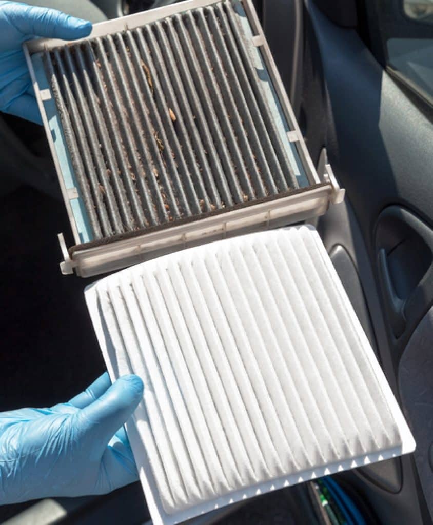 Replacing the cabin air filter is a great way to get the Eos's AC working again